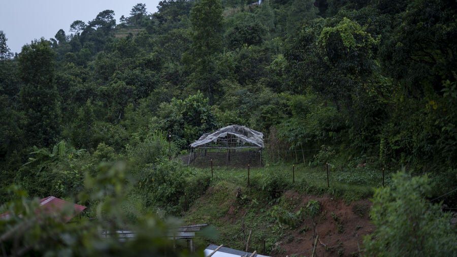 Hills and valleys around the farm