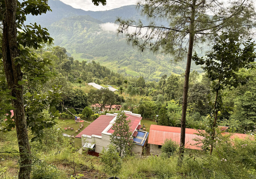 Hills and valleys around the farm